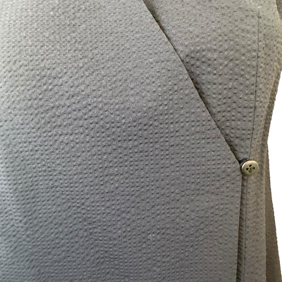 MM LaFleur Navy Blue Sleeveless Textured Blouse sz S - Picture 6 of 9